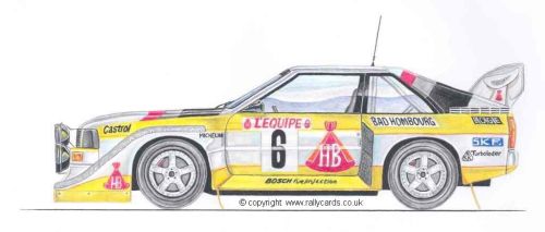 Audi Quattro S1. Hannu Mikkola